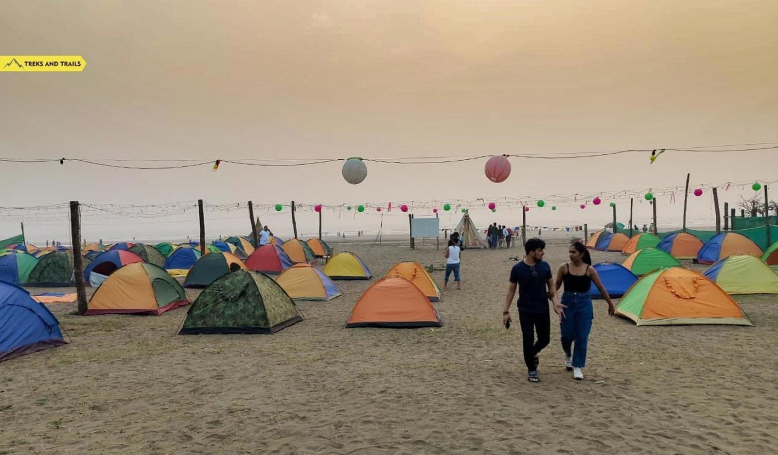 camping by the Alibaug beach